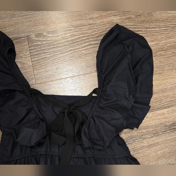 Peter Som Flutter Sleeve Black Babydoll Dress size 4 - Picture 8 of 10